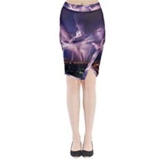 Spark Midi Wrap Pencil Skirt by Sparkle