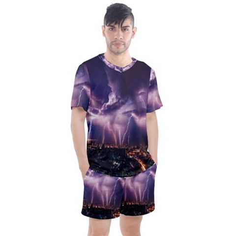 Spark Men s Mesh Tee And Shorts Set by Sparkle