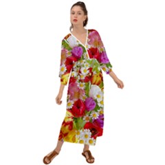 Beautiful Floral Grecian Style  Maxi Dress by Sparkle