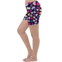 Colorful Love Lightweight Velour Yoga Shorts View2