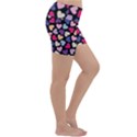 Colorful Love Lightweight Velour Yoga Shorts View3