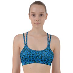 Blue Sakura Forest  Tree So Meditative And Calm Line Them Up Sports Bra by pepitasart