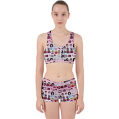 Kawaii Collage Pink Ombre Work It Out Gym Set by snowwhitegirl