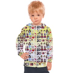 Kawaii Collage Yellow  Ombre Kids  Hooded Pullover by snowwhitegirl