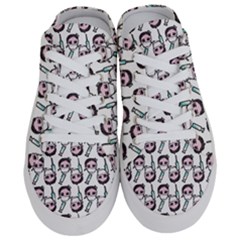 Doctor Pattern White Half Slippers by snowwhitegirl