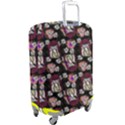 Braids Doll Daisies Black Luggage Cover (Large) View2