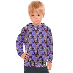 Braids Doll Daisies Purple Kids  Hooded Pullover by snowwhitegirl