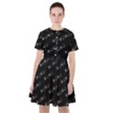 XOXO black and white pattern, kisses and love geometric theme Sailor Dress View1