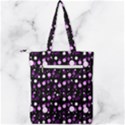 Purple, pink bokeh dots, asymmetric polka dot with modern twist Double Zip Up Tote Bag View2