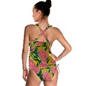 Pink Flower Seamless Pattern Tankini Set View2