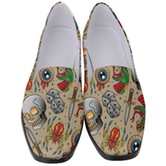 Tattoo Pattern Women s Classic Loafer Heels by Amaryn4rt