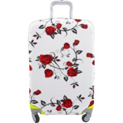 Vector Roses Pattern,red Flowers And Black Branches, Asymmetric Design Luggage Cover (large) by Casemiro