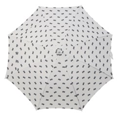 Vintage Car Motif Prin Pattern 2001 Straight Umbrellas by dflcprintsclothing