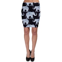 Elephant-pattern-background Bodycon Skirt by Sobalvarro