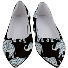 Elephant-pattern-background Women s Block Heels  by Sobalvarro