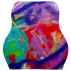 Crazy Graffiti Car Seat Velour Cushion  by essentialimage