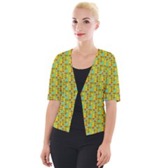 Lemon And Yellow Cropped Button Cardigan by Sparkle