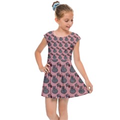 Cats Kids  Cap Sleeve Dress by Sparkle