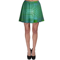 Cross Crossing Crosswalk Line Walk Skater Skirt by HermanTelo