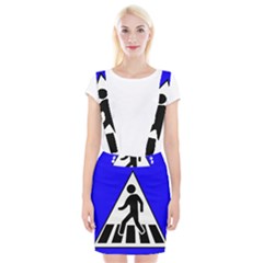 Cross Crossing Crosswalk Line Walk Braces Suspender Skirt by HermanTelo