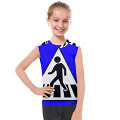 Cross Crossing Crosswalk Line Walk Kids  Mesh Tank Top by HermanTelo