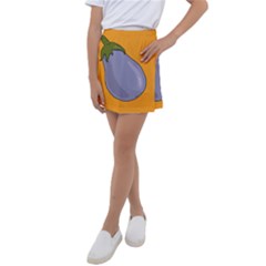 Eggplant Fresh Health Kids  Tennis Skirt by Mariart