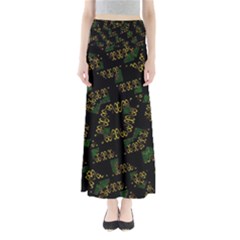 Modern Geometric Print Full Length Maxi Skirt by dflcprintsclothing