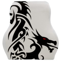 Black Dragon Animal Car Seat Velour Cushion  by HermanTelo