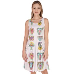 Female Reproductive System  Knee Length Skater Dress With Pockets by ArtByAng