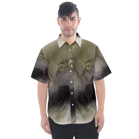 Wolf Evil Monster Men s Short Sleeve Shirt by HermanTelo