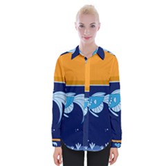 Fish Water Fisherman Womens Long Sleeve Shirt