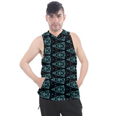 Digital Traingles Men s Sleeveless Hoodie by Sparkle