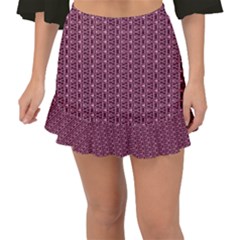 Digital Waves Fishtail Mini Chiffon Skirt by Sparkle