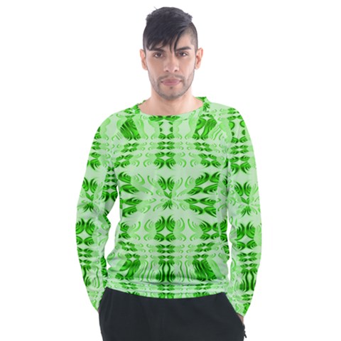 Digital Illusion Men s Long Sleeve Raglan Tee by Sparkle