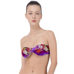 Poppy Flower Classic Bandeau Bikini Top  by Sparkle