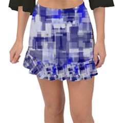 Blockify Fishtail Mini Chiffon Skirt by Sparkle