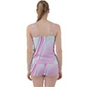 Modern Pink Tie Front Two Piece Tankini View2