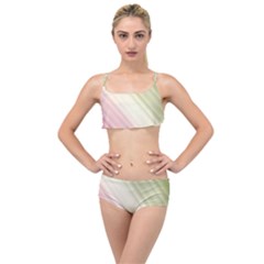 Pink Green Layered Top Bikini Set by Sparkle