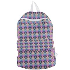 Pink And Blue Foldable Lightweight Backpack by Sparkle