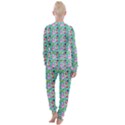 Blue Haired Girl Pattern Green Women s Lounge Set View2