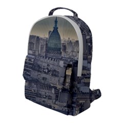 Buenos Aires Argentina Cityscape Aerial View Flap Pocket Backpack (large) by dflcprintsclothing