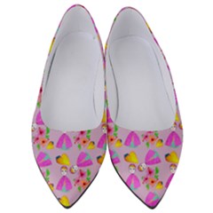 Girl With Hood Cape Heart Lemon Pattern Lilac Women s Low Heels by snowwhitegirl