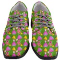 Girl With Hood Cape Heart Lemon Pattern Green Women Heeled Oxford Shoes View1