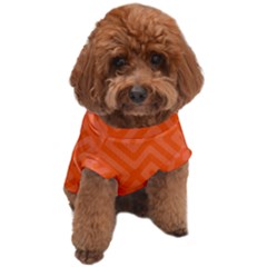 Orange Maze Dog T-shirt by retrotoomoderndesigns