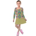 Americana 2 Kids  Long Sleeve Velvet Dress View1