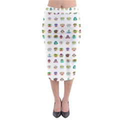 All The Aliens Teeny Midi Pencil Skirt by ArtByAng