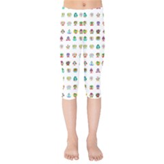 All The Aliens Teeny Kids  Capri Leggings  by ArtByAng