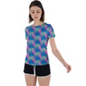 Geo Puzzle Back Circle Cutout Sports Tee View1