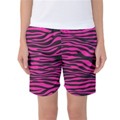 Pink Zebra Women s Basketball Shorts by Angelandspot