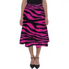 Pink Zebra Perfect Length Midi Skirt by Angelandspot